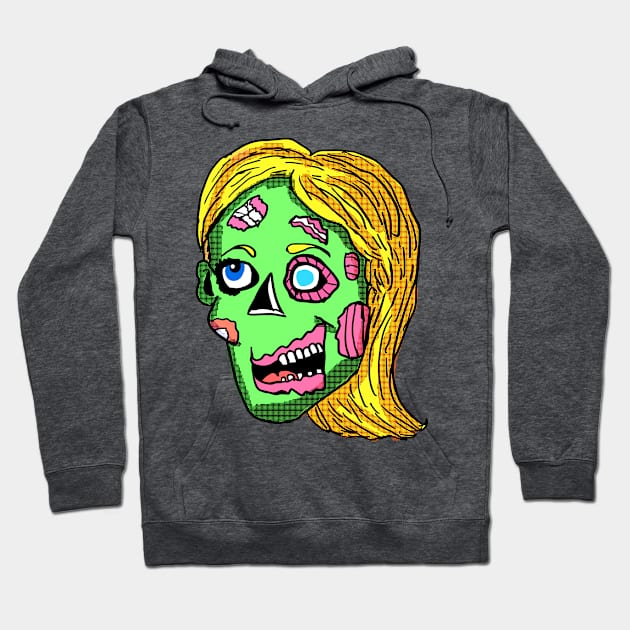 Zombie Valley Girl Hoodie by Eric03091978